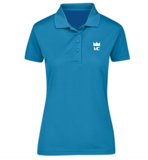 WOMEN'S PRO GOLFER CYAN(WHITE LOGO)